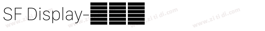 SF Display字体转换 SF Display字体转换